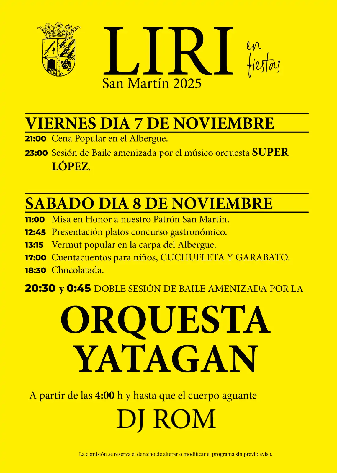 Fiestas de Liri 2025 | enBenas.com