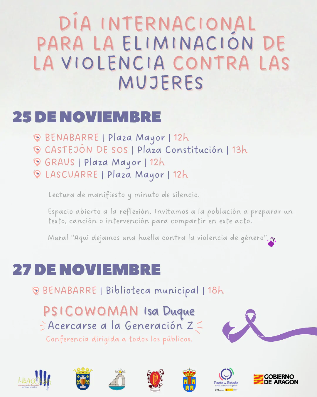 Día internacional para la eliminación de la violencia contra las mujeres | enBenas.com