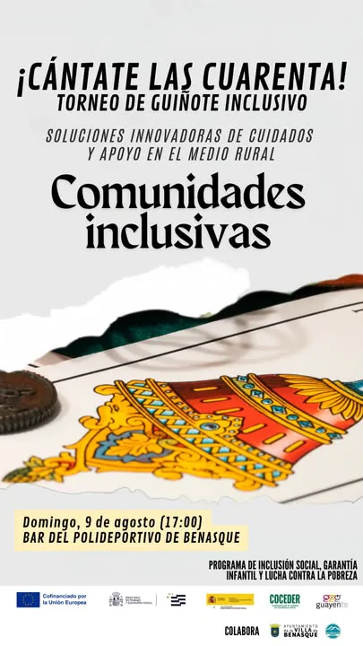 ¡Cántate las cuarenta! Torneo de Guiñote Inclusivo | enBenas.com
