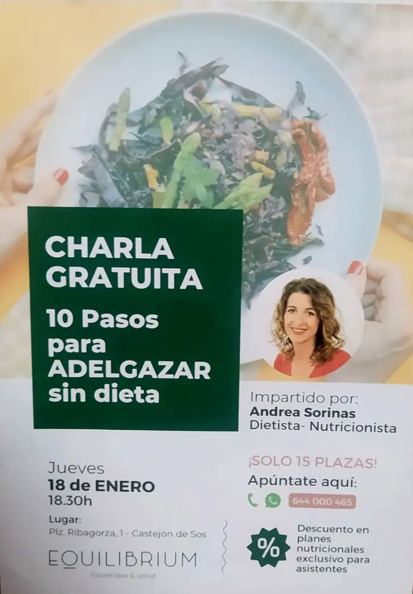 Charla 10 pasos para adelgazar sin dieta | enBenas.com