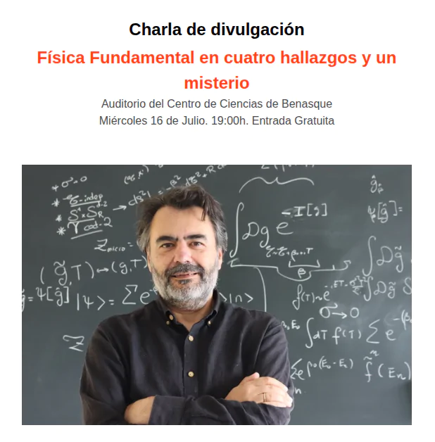 Charla de divulgación Física Fundamental en cuatro hallazgos y un misterio | enBenas.com