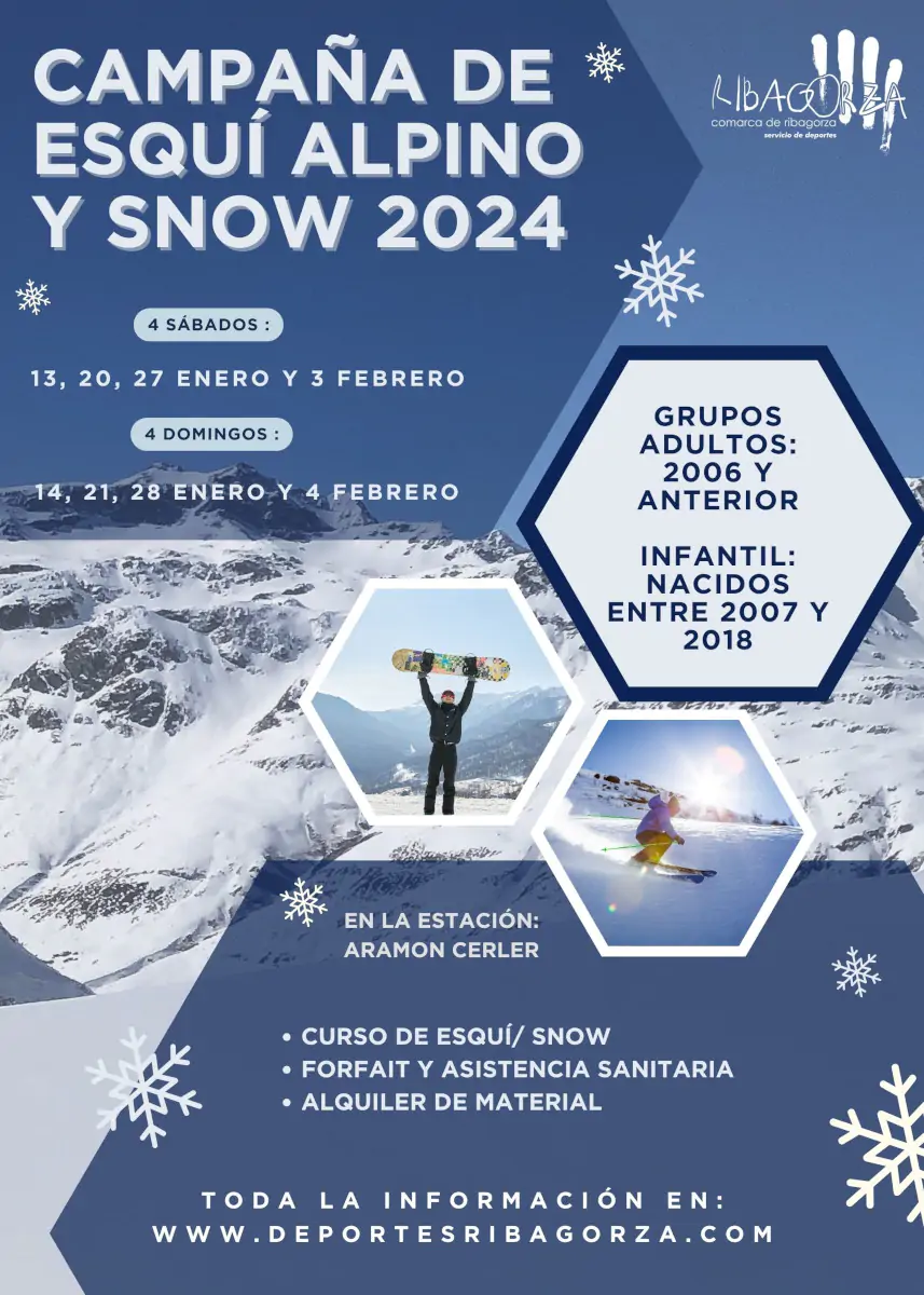 Cursos de esquí alpino y snowboard de la Comarca de Ribagorza 2024 | enBenas.com