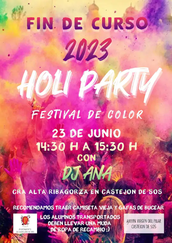 Holi Party - Fin de curso 2023 | enBenas.com