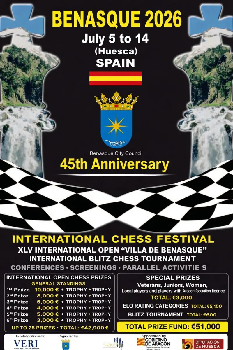 Open internacional de ajedrez Villa de Benasque 2026 | enBenas.com