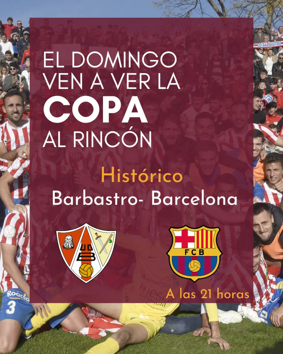 Partido Barbastro - Barcelona de Copa en el Rincón del Foc | enBenas.com