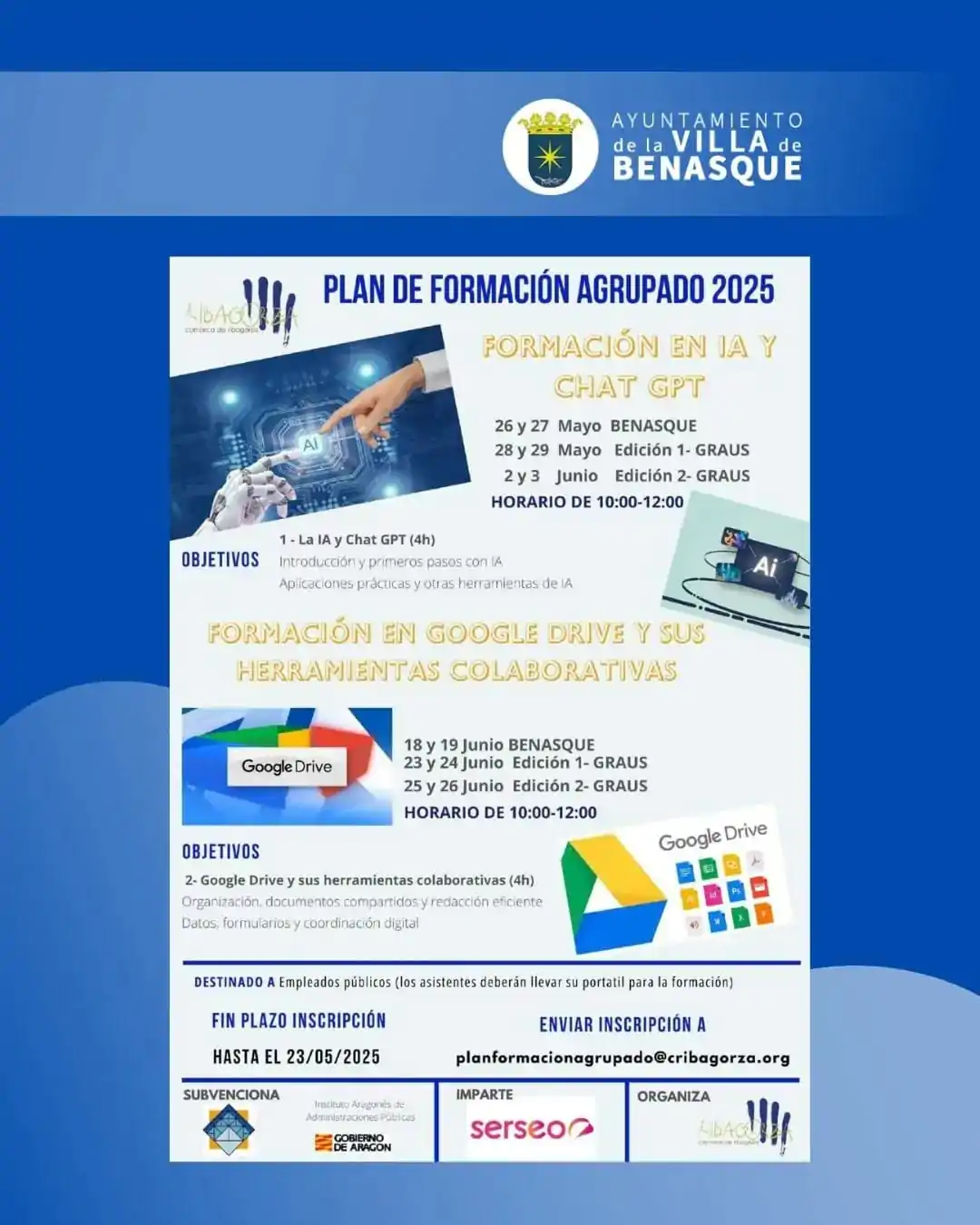 Plan de formación agrupado 2025 en Benasque | enBenas.com