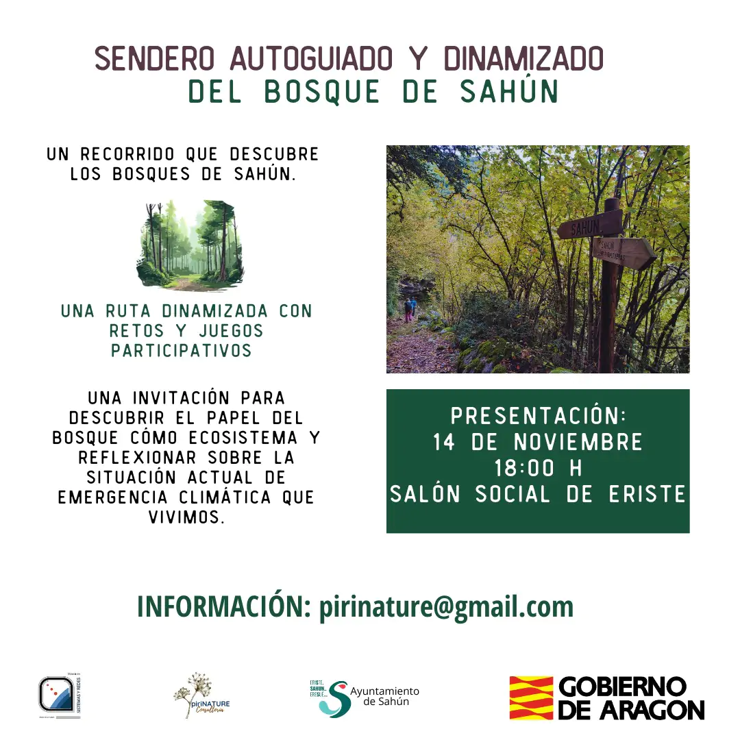 Presentación del Sendero autoguiado y dinamizado del bosque de Sahún | enBenas.com