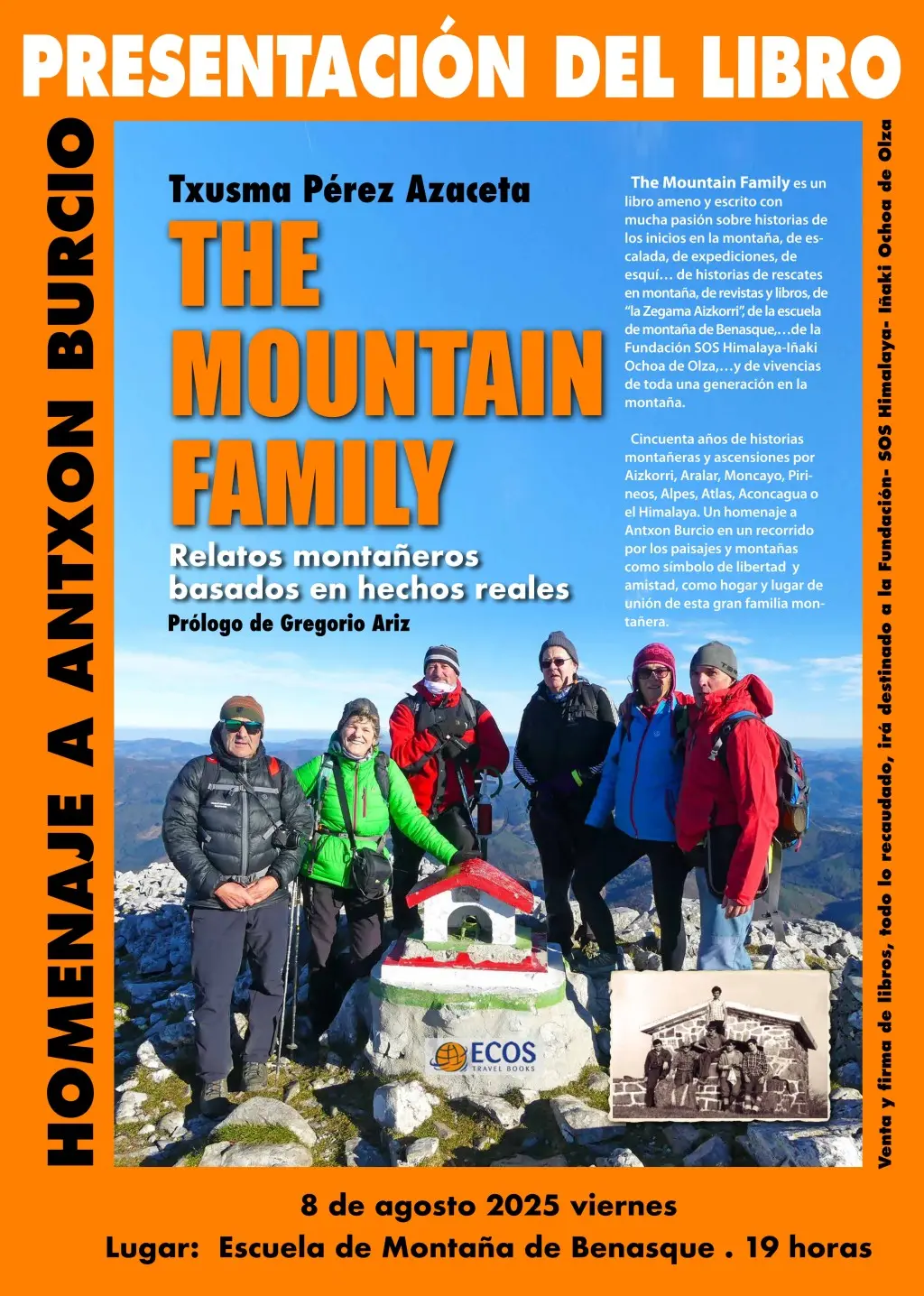 Presentación del libro Una familia montañera muy solidaria | enBenas.com