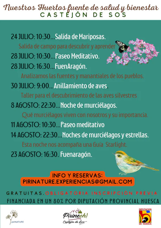 Salida de mariposas en Castejón de Sos | enBenas.com