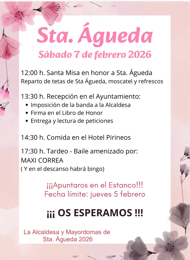 Santa Águeda 2026 en Castejón de Sos | enBenas.com