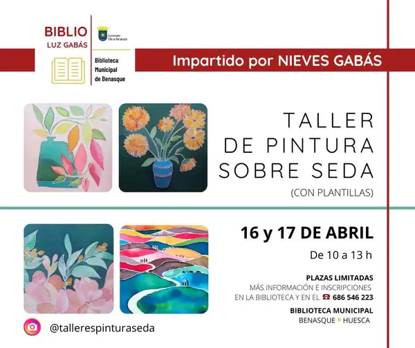 Taller de pintura sobre seda en Benasque | enBenas.com