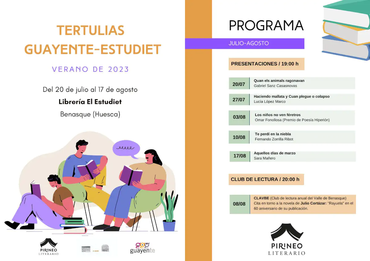 Tertulias literarias Guayente-Estudiet - Verano 2023 | enBenas.com