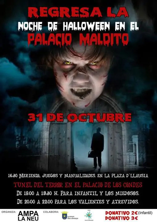 Túnel del terror Palacio Maldito en Benasque - Halloween 2023 | enBenas.com