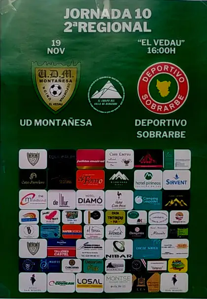 UD Montañesa vs. Deportivo Sobrarbe - Temporada 2023/24 Jornada 10 | enBenas.com