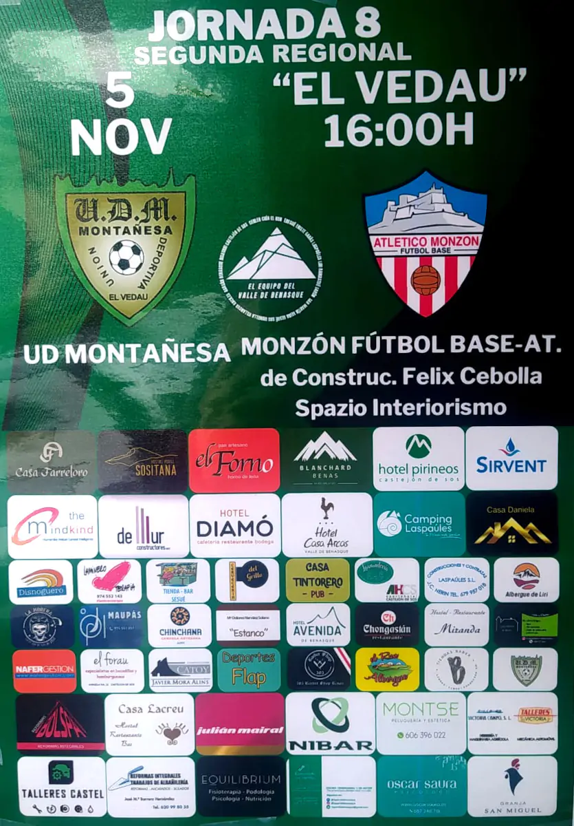 UD Montañesa vs. Monzón FB - Temporada 2023/24 Jornada 8 | enBenas.com