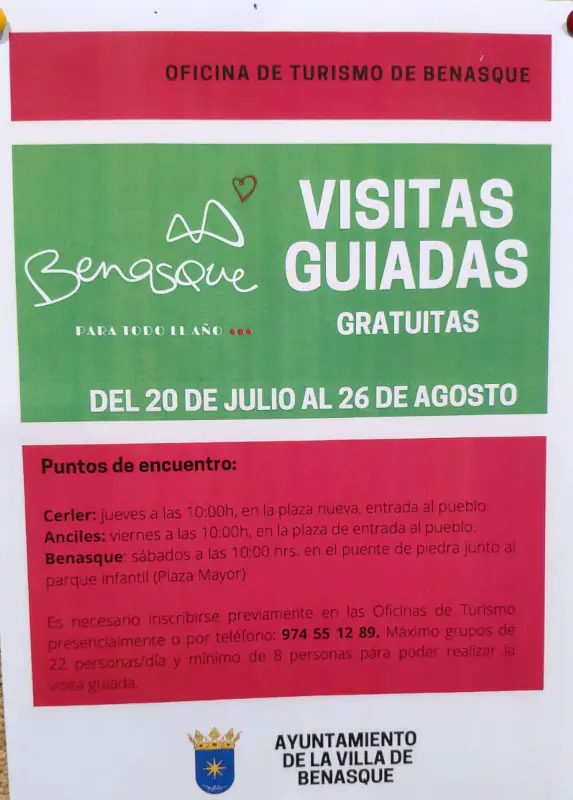 Visitas guiadas Benasque - Verano 2023 | enBenas.com