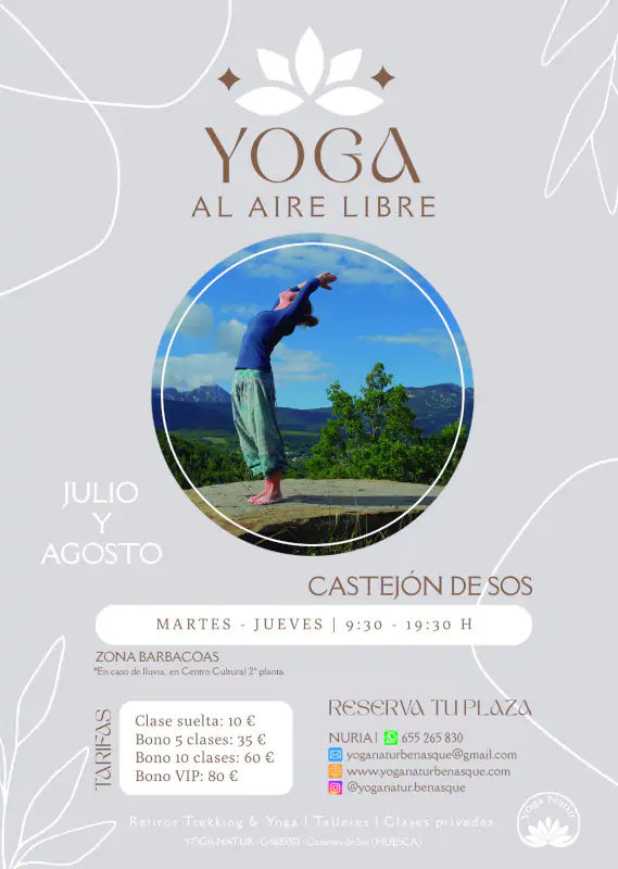 Yoga al aire libre - Castejón de Sos 2023 | enBenas.com