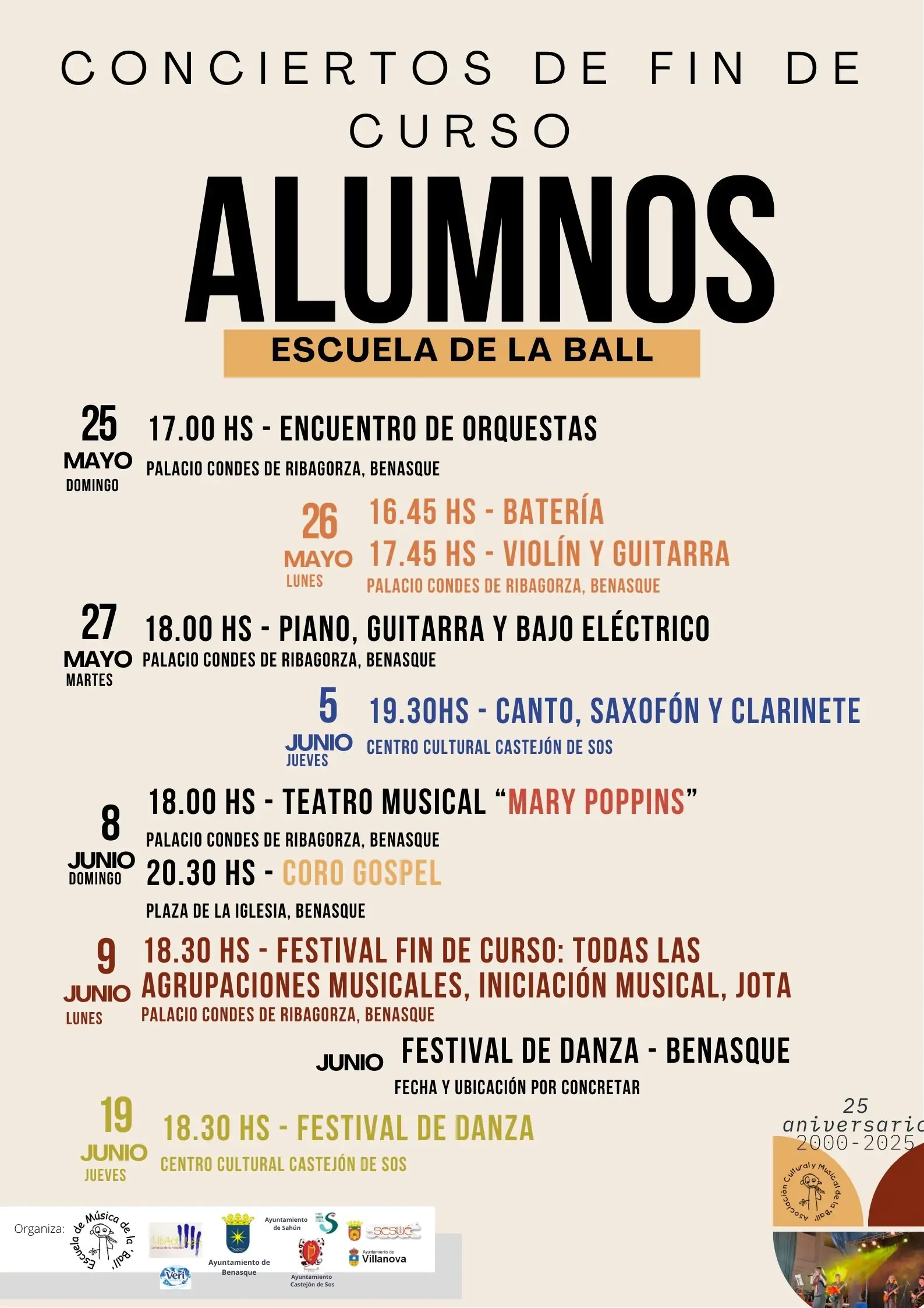 Audiciones fin de curso de la Escuela de la Ball | enBenas.com