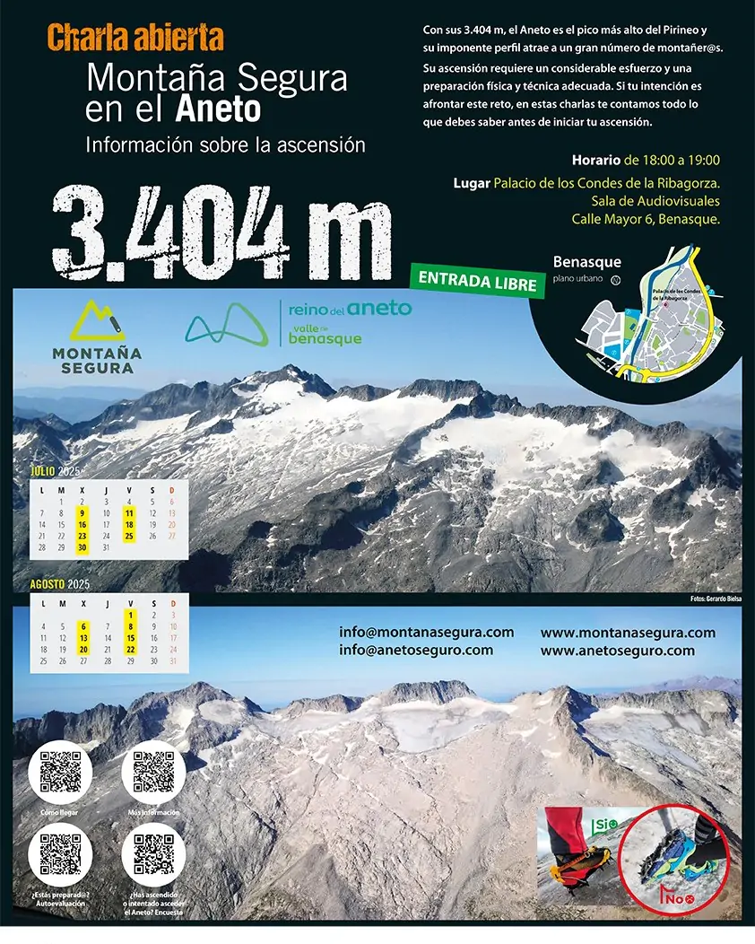 Charlas abiertas Montaña segura en el Aneto 2025 | enBenas.com