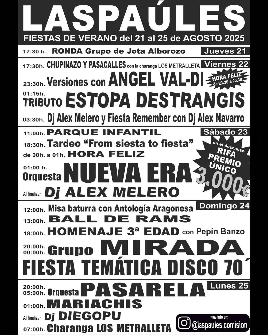 Fiestas de Laspaúles 2025 | enBenas.com