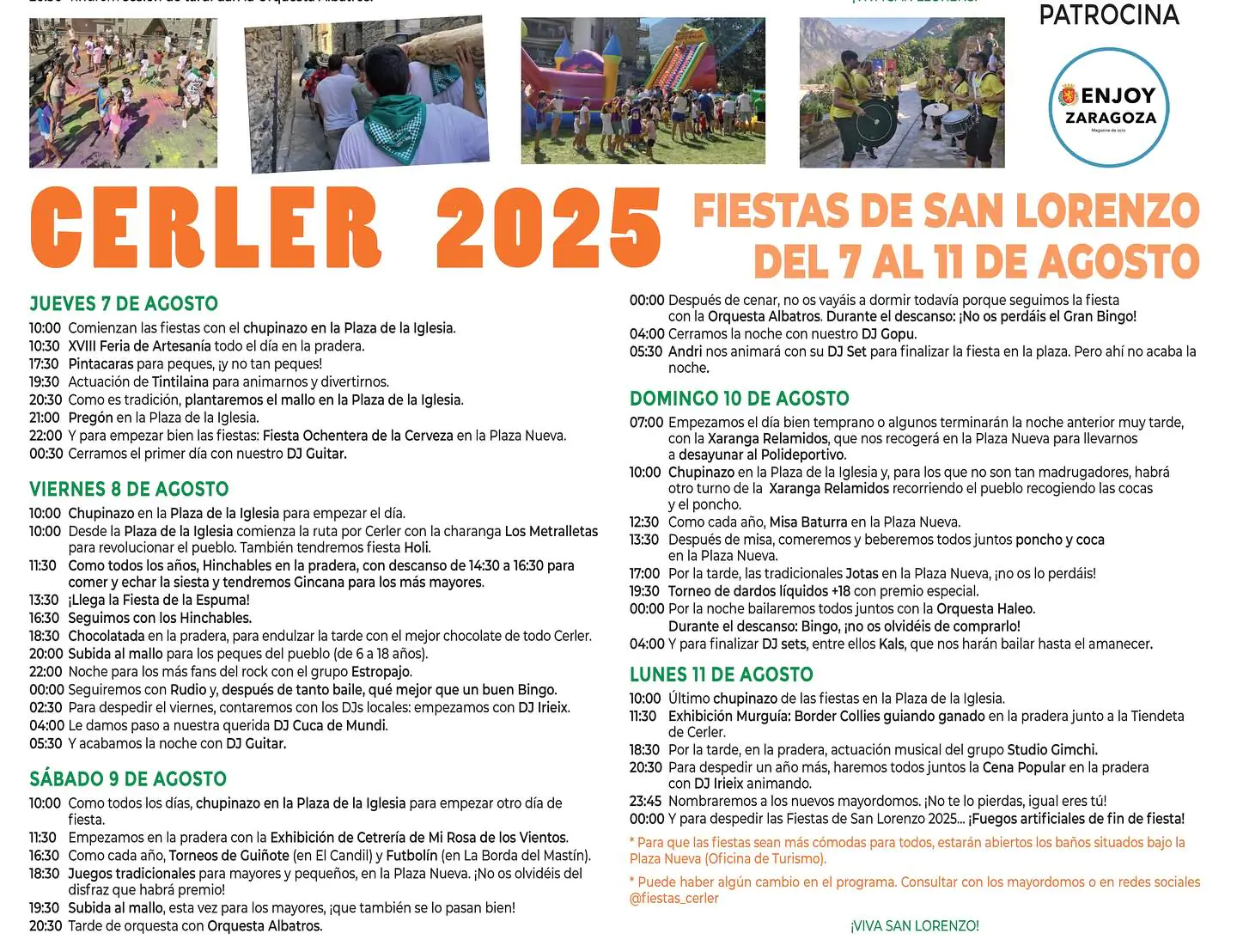 Fiestas de Cerler 2025 | enBenas.com
