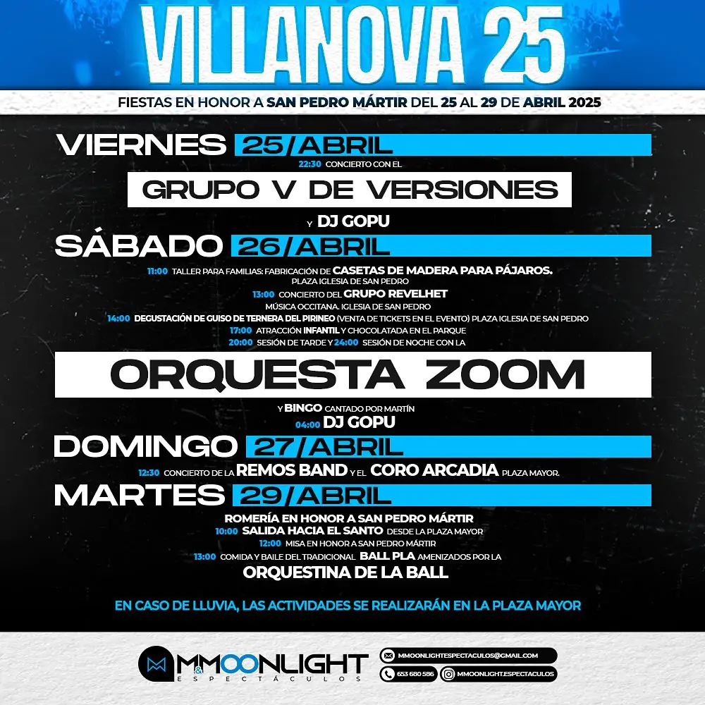 Fiestas San Pedro Mártir en Villanova | enBenas.com