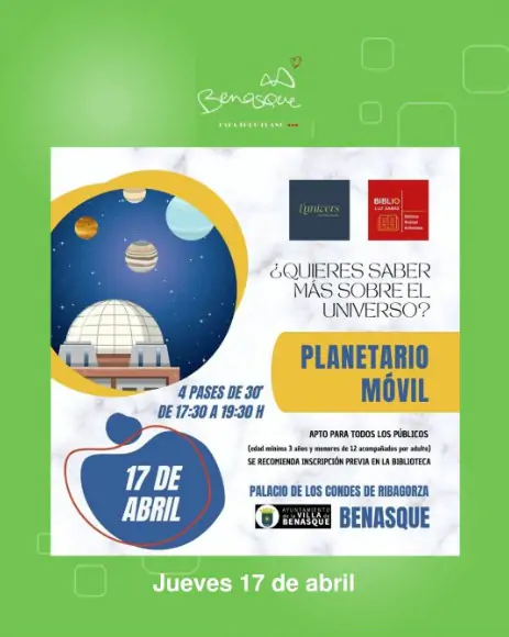 Planetario móvil en Benasque | enBenas.com
