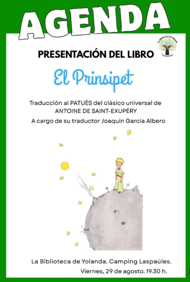Presentación del libro El Prinsipet | enBenas.com
