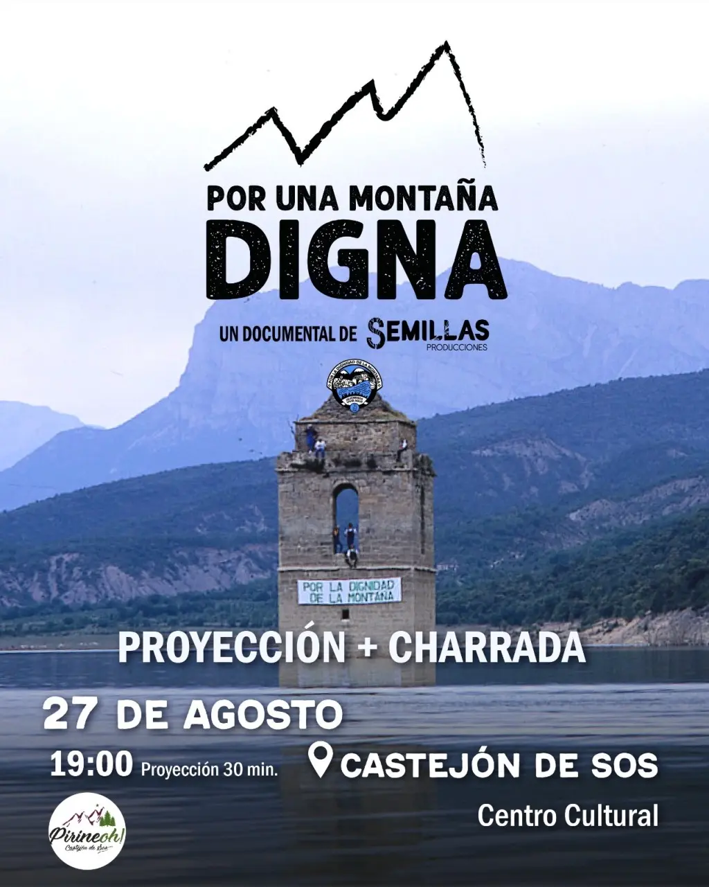 Proyección y charrada Por una montaña digna | enBenas.com