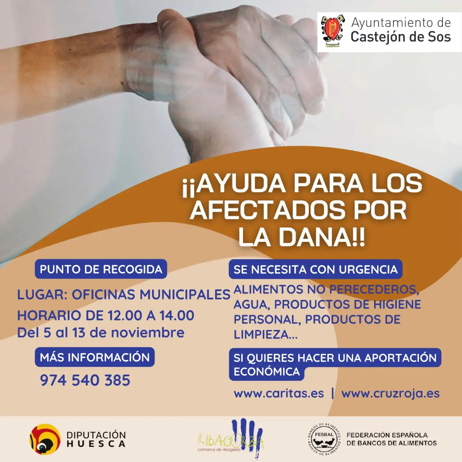 Recogida de ayuda para los afectados por la DANA en Castejón de Sos | enBenas.com