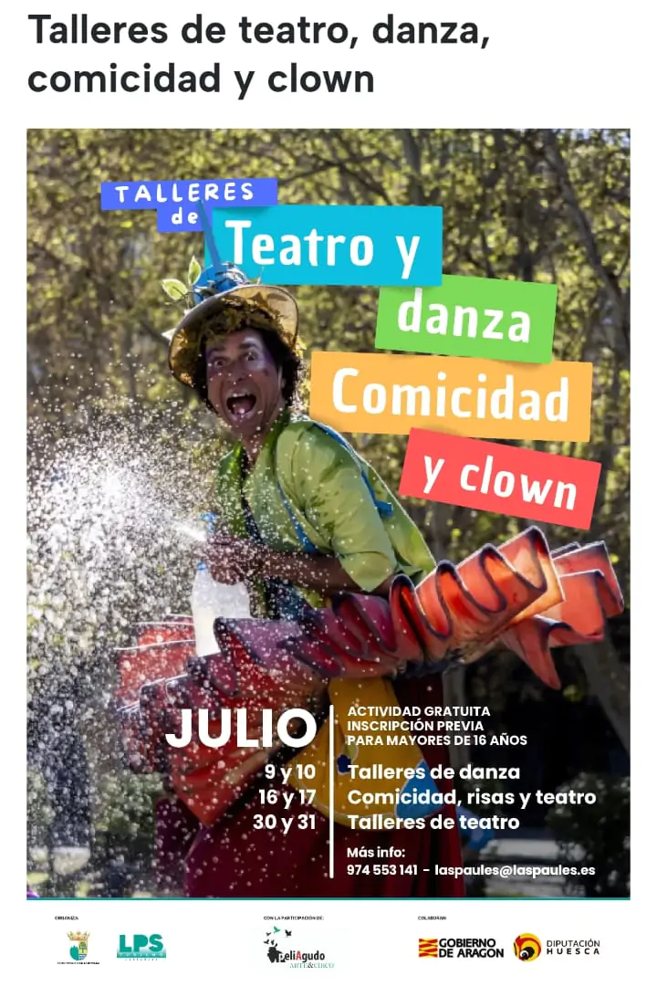 Talleres de teatro, danza y comicidad | enBenas.com