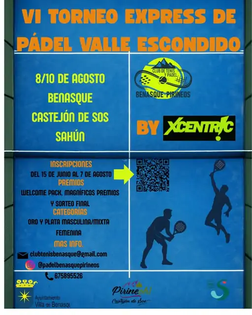 Torneo express de padel Valle escondido 2025 | enBenas.com