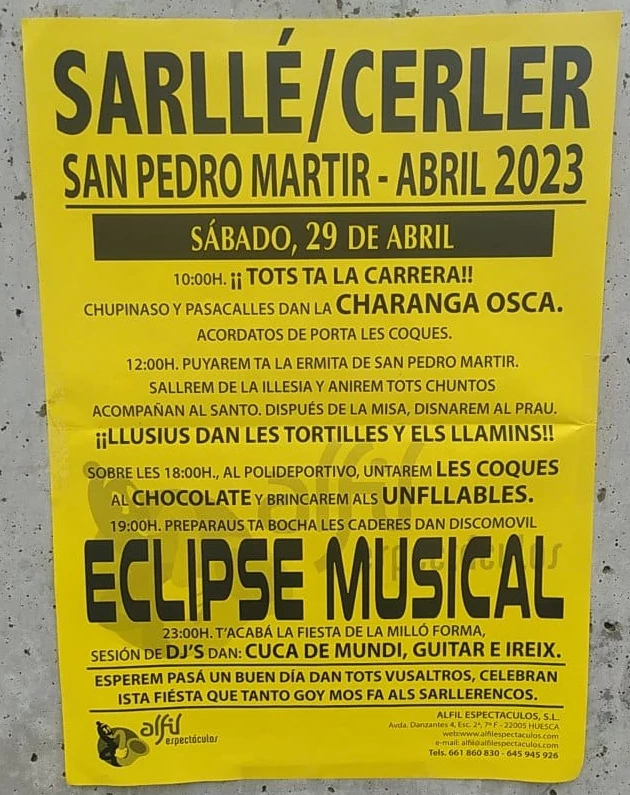 Fiestas San Pedro Mártir 2023 en Cerler | enBenas.com