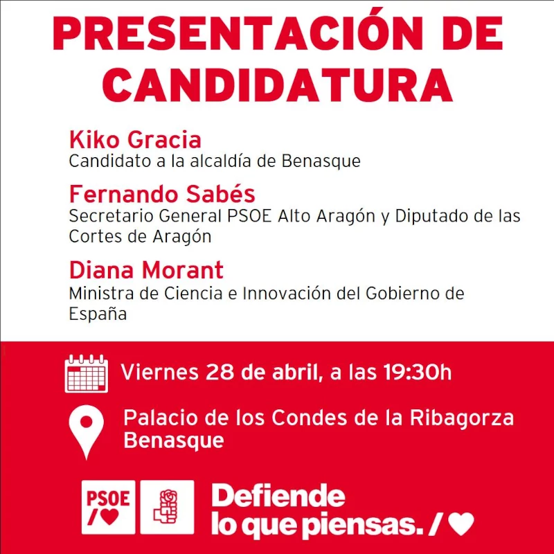 Presentación de candidatura PSOE Benasque | enBenas.com